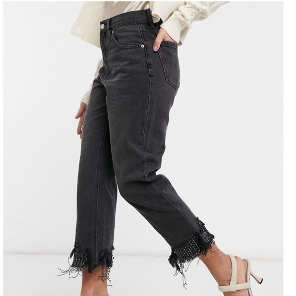 Blue Revival Denim - Blue Revival Starry Night 90’s Crop Embellished Jeans